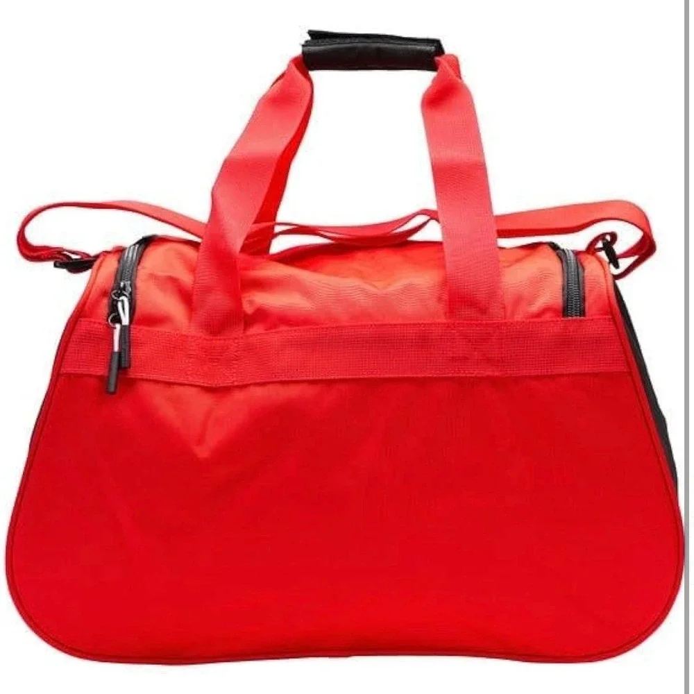 Nike Brasilia Training Gym Duffle Bag Red Black Small Travel Carry On
